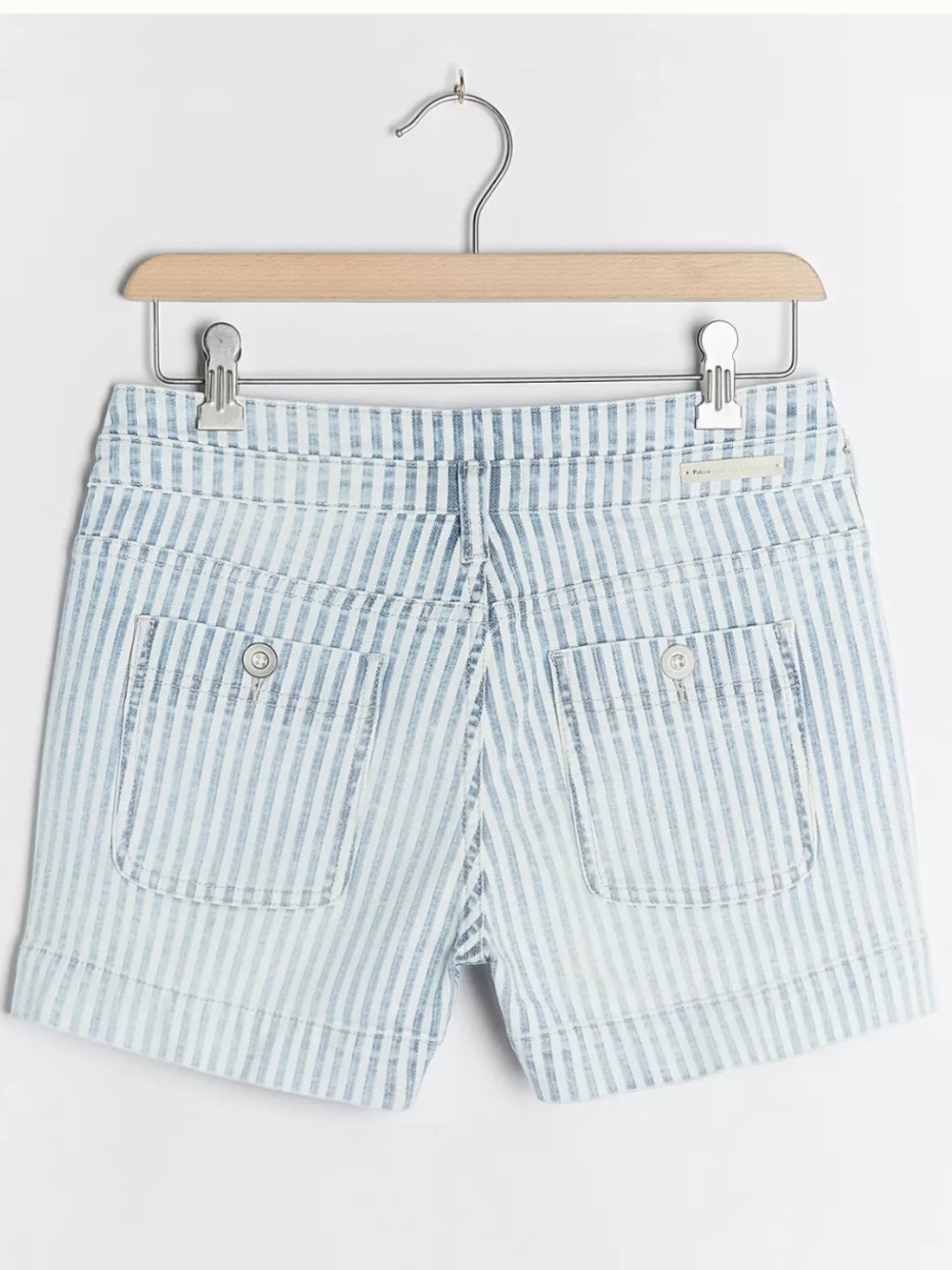 Anthropologie Pilcro Ultra High-Rise Patch Pocket Denim Shorts - Picture 3 of 13